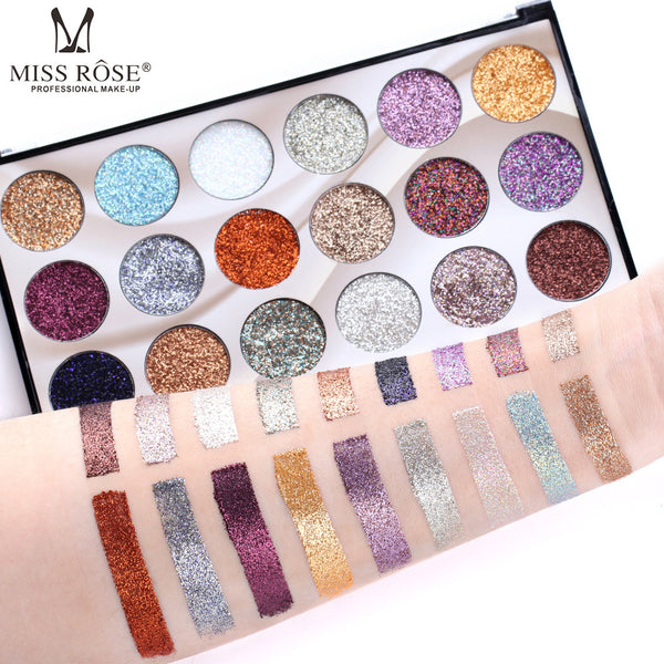 MISS ROSE 18-Color Sequin Glitter Eyeshadow Palette – Miss Rose