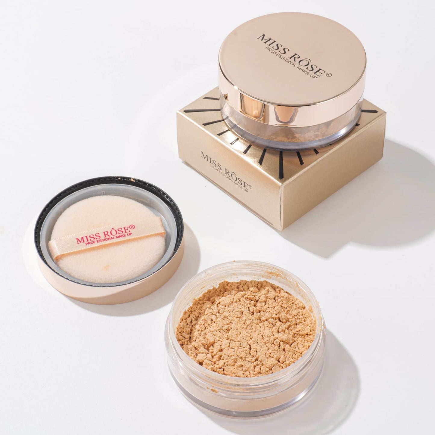 Miss Rose Luxury Rose Gold Matte Setting Powder / Loose powder