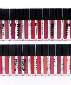 Miss Rose Vitamin E matte liquid lipsticks black cap