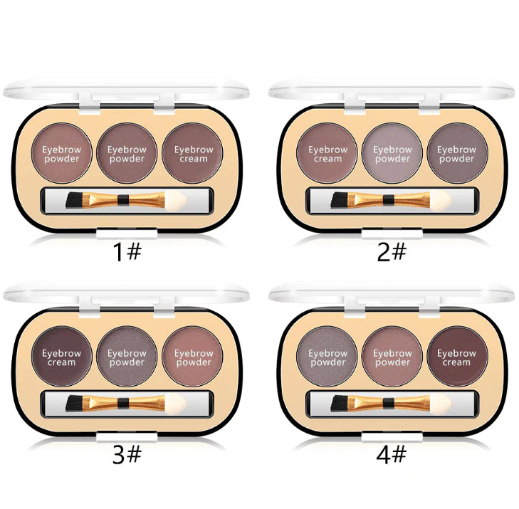 Miss Rose 3 Colors Eyebrow Powder