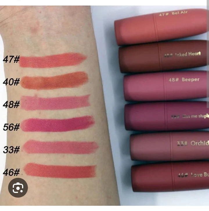 Miss Rose Velvet Matte Lipstick/ bullette lipstick