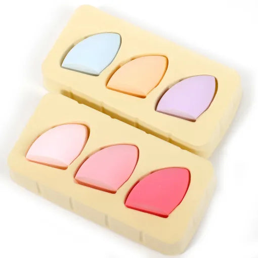 Miss Rose Beauty puff / blender Cutt Shape 3 pcs in a box