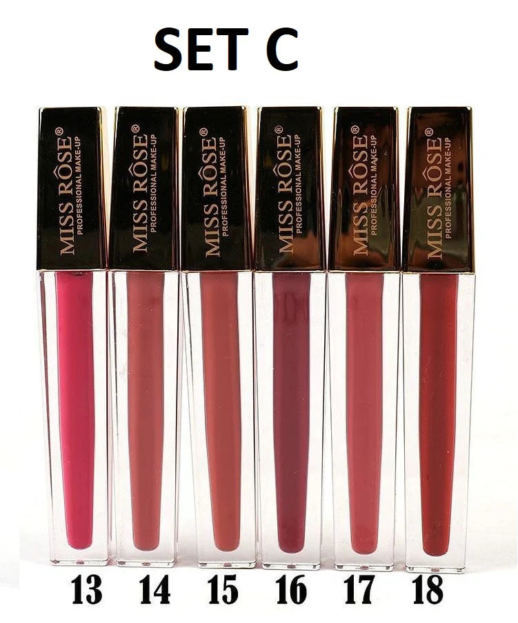 Miss Rose New Matt Liquid Lip Gloss (Gold)